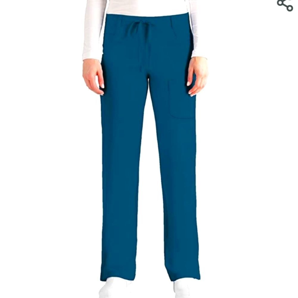 NrG by Barco Women's 4 Pocket Tie Front Straight Leg Scrub Pant